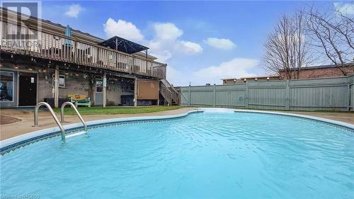 Salt water Pool - 838 23Rd Street E, Owen Sound, ON - Outdoor With In Ground Pool With Backyard