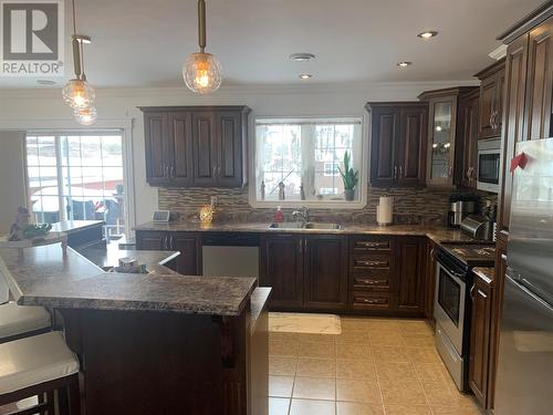 4 Evergreen Boulevard, Lewisporte, NL - Indoor Photo Showing Kitchen With Double Sink With Upgraded Kitchen