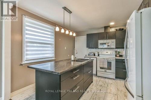834 Viscount Rd, London, ON - Indoor Photo Showing Kitchen With Double Sink