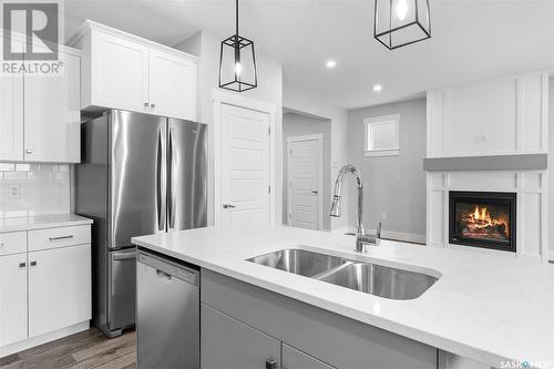 59 900 St Andrews Lane, Warman, SK - Indoor Photo Showing Kitchen With Double Sink