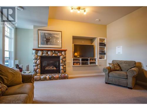 9313 Orchard Ridge Drive, Coldstream, BC - Indoor Photo Showing Living Room With Fireplace