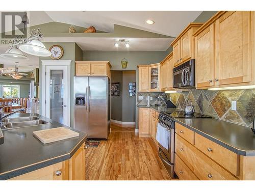 9313 Orchard Ridge Drive, Coldstream, BC - Indoor Photo Showing Kitchen With Double Sink