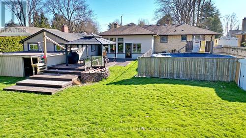 1379 Kostis Ave, London, ON - Outdoor With Above Ground Pool