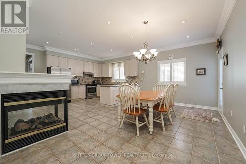 41 Vas Road, Vaughan, ON - Indoor Photo Showing Dining Room With Fireplace
