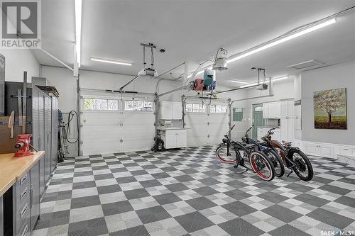 8 Hummingbird Bay, White City, SK - Indoor Photo Showing Garage