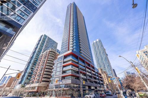 4104 - 159 Dundas Street E, Toronto, ON - Outdoor With Balcony With Facade