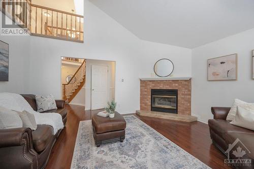 33 Morgans Grant Way, Kanata, ON - Indoor Photo Showing Living Room With Fireplace