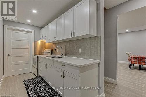 98 Locky Lane, Middlesex Centre, ON - Indoor Photo Showing Kitchen With Double Sink