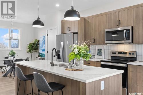 727 Henry Dayday Road, Saskatoon, SK - Indoor Photo Showing Kitchen With Upgraded Kitchen