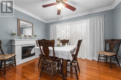 69 Colonel By Crescent, Lanark, ON - Indoor Photo Showing Dining Room With Fireplace