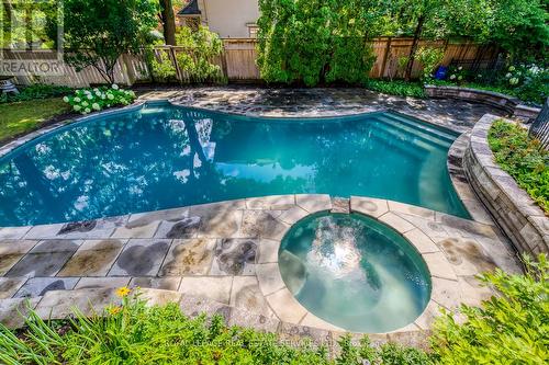 212 Poplar Dr, Oakville, ON - Outdoor With In Ground Pool With Backyard
