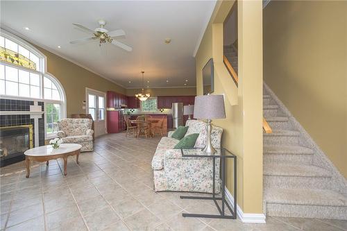 3142 Jerseyville Road W, Ancaster, ON - Indoor With Fireplace