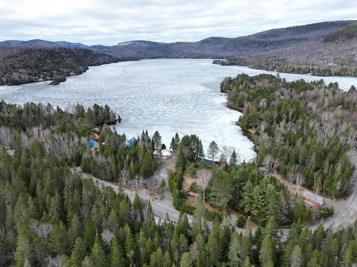Aerial photo - 712 Ch. Du Lac-Sylvère, Saint-Donat, QC - Outdoor With Body Of Water With View