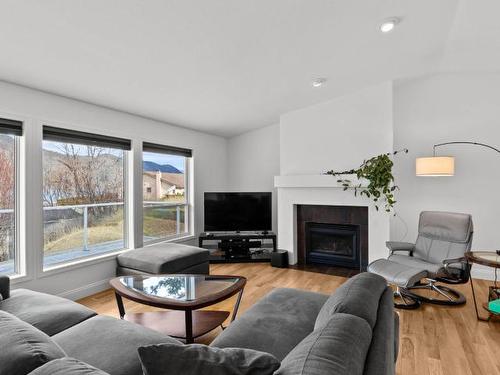 1050 Arbutus Place, Chase, BC - Indoor Photo Showing Living Room With Fireplace