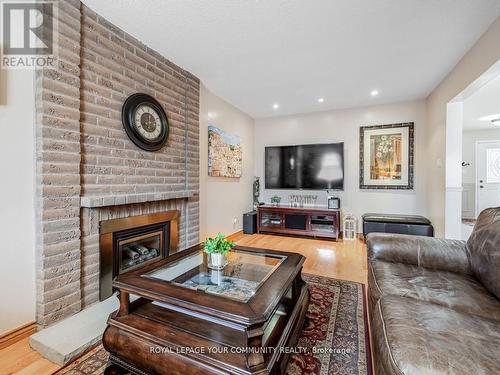 60 Newgreen Cres, Brampton, ON - Indoor Photo Showing Living Room With Fireplace