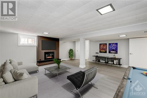 Rec Room - 1 Oakwood Avenue, Ottawa, ON - Indoor With Fireplace