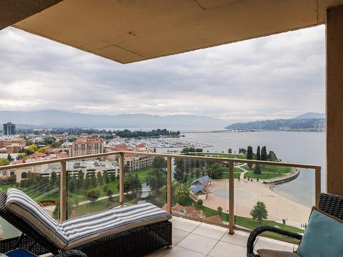 1702-1128 Sunset Drive, Kelowna, BC - Outdoor With Body Of Water With View With Exterior