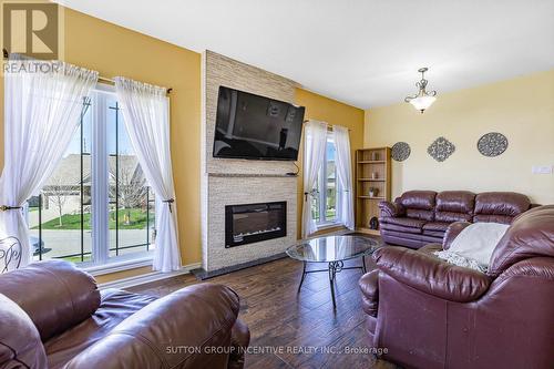 50 Dinnick Cres, Orangeville, ON - Indoor Photo Showing Living Room With Fireplace
