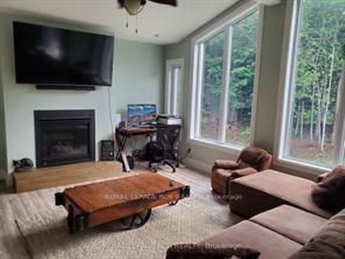 135 Lake Dr, West Grey, ON - Indoor Photo Showing Living Room With Fireplace