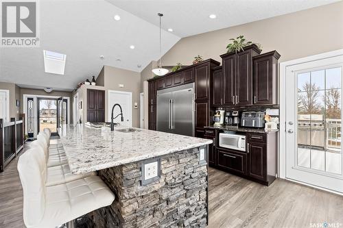 23 Dawn Road, Moose Jaw Rm No. 161, SK - Indoor Photo Showing Kitchen With Stainless Steel Kitchen With Upgraded Kitchen