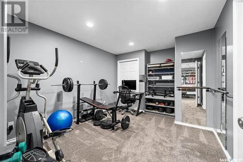 23 Dawn Road, Moose Jaw Rm No. 161, SK - Indoor Photo Showing Gym Room