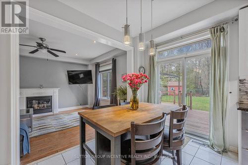 23 Pepin Crt, Barrie, ON - Indoor Photo Showing Dining Room With Fireplace