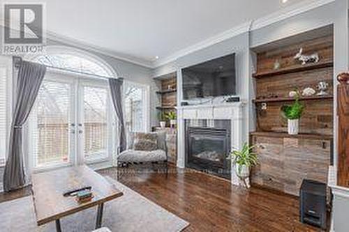 37 Leaves Terr, Toronto, ON - Indoor Photo Showing Living Room With Fireplace