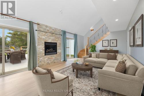 67 Turtle Path, Ramara, ON - Indoor Photo Showing Living Room With Fireplace