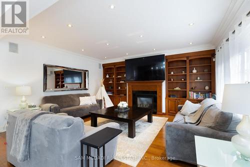 461 Lynd Ave, Mississauga, ON - Indoor Photo Showing Living Room With Fireplace