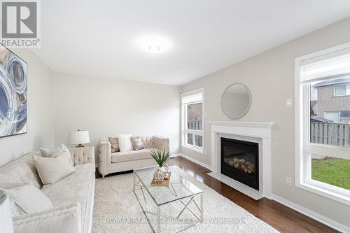 17 Allness Rd, Brampton, ON - Indoor Photo Showing Living Room With Fireplace