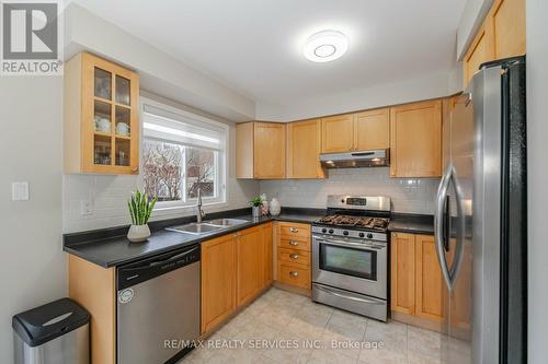 17 Allness Rd, Brampton, ON - Indoor Photo Showing Kitchen With Double Sink