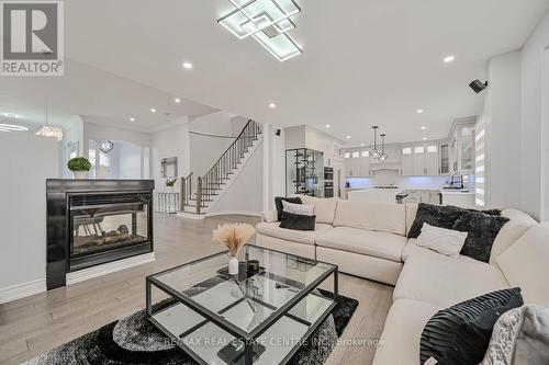 12 Nova Scotia Rd, Brampton, ON - Indoor Photo Showing Living Room With Fireplace