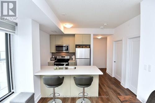 909 - 460 Dundas Street E, Hamilton, ON - Indoor Photo Showing Kitchen With Double Sink