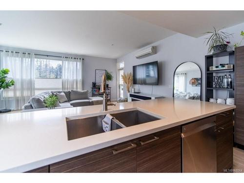 302-300 Belmont Rd, Colwood, BC - Indoor Photo Showing Kitchen With Double Sink