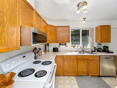 210 Cowichan Ave, Lake Cowichan, BC - Indoor Photo Showing Kitchen With Double Sink