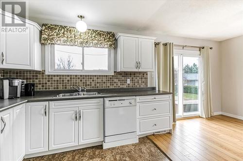 4166 La Habre Avenue, Hanmer, ON - Indoor Photo Showing Kitchen With Double Sink
