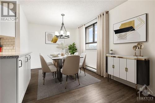 Dining Room (Virtually Staged) - 470 Laurier Avenue W Unit#508, Ottawa, ON - Indoor Photo Showing Dining Room