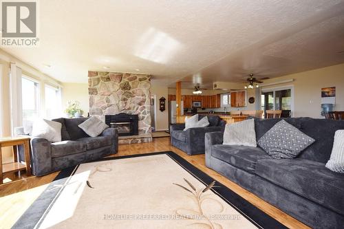 1640 County Road 21, Cavan Monaghan, ON - Indoor Photo Showing Living Room With Fireplace