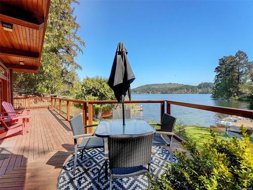 4817 Prospect Lake Rd, Saanich, BC - Outdoor With Body Of Water With Deck Patio Veranda