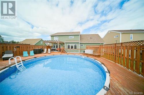 10 Emma Court, Fredericton, NB - Outdoor With Above Ground Pool With Exterior
