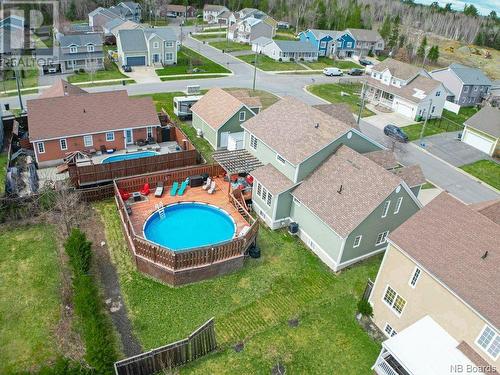 10 Emma Court, Fredericton, NB - Outdoor With Above Ground Pool With View