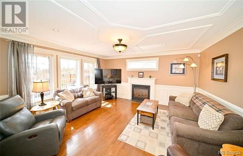 10 Emma Court, Fredericton, NB - Indoor Photo Showing Living Room With Fireplace