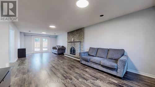 50 Hillside Dr, Brampton, ON - Indoor Photo Showing Living Room With Fireplace