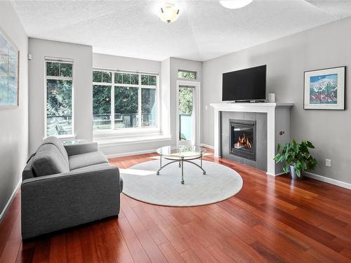 25-2363 Demamiel Dr, Sooke, BC - Indoor Photo Showing Living Room With Fireplace