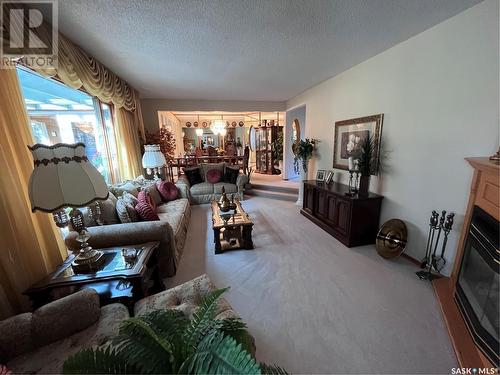 227 Lockwood Road, Regina, SK - Indoor Photo Showing Living Room With Fireplace