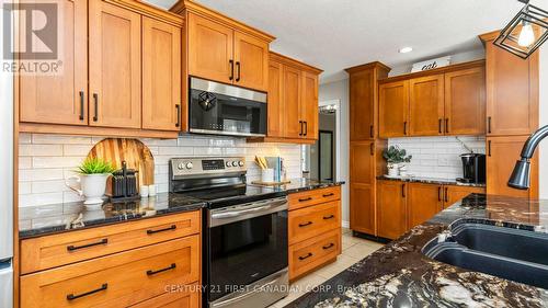 513 Juliana Drive, Strathroy-Caradoc, ON - Indoor Photo Showing Kitchen With Double Sink