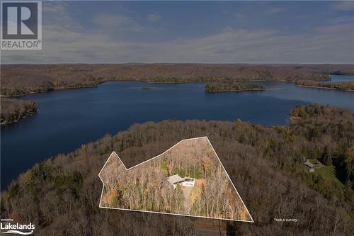 Approximate property lines - 1257 Sir Sams Road, Haliburton, ON - Outdoor With Body Of Water With View