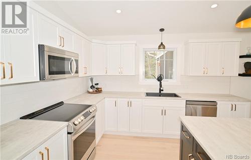 45 Thompson Avenue, Burton, NB - Indoor Photo Showing Kitchen With Double Sink