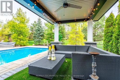 32 Appaloosa Tr, Hamilton, ON - Outdoor With In Ground Pool With Deck Patio Veranda With Exterior
