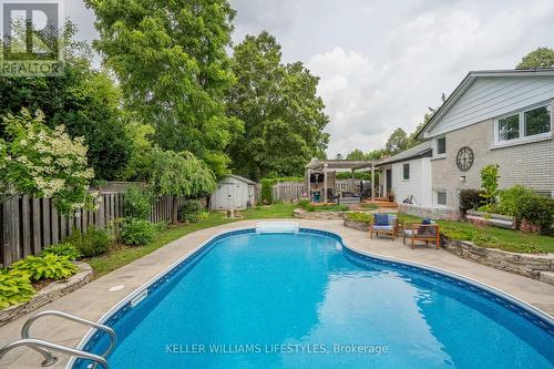 1 Mcgill Pl, London, ON - Outdoor With In Ground Pool With Deck Patio Veranda With Backyard